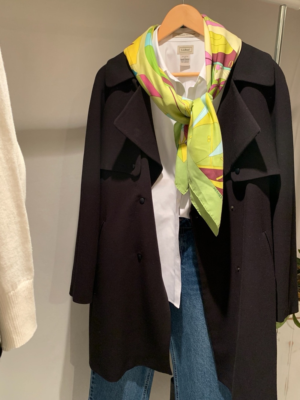 French Classic Trench Structured Navy Sinequanone - Size 12